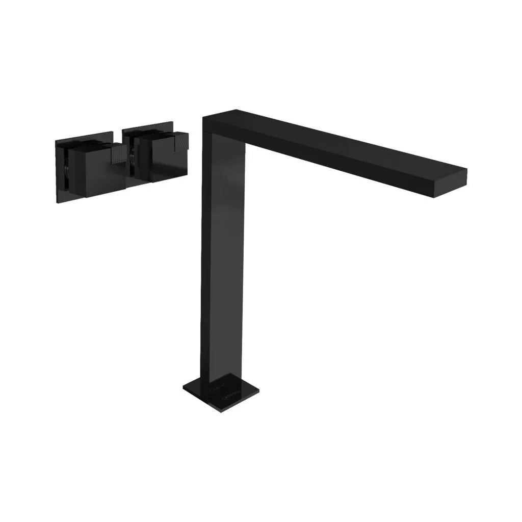 NEW R AQUADESIGN OCUBE WALL-MOUNTED HIGH CONTROLS LAV FAUCET