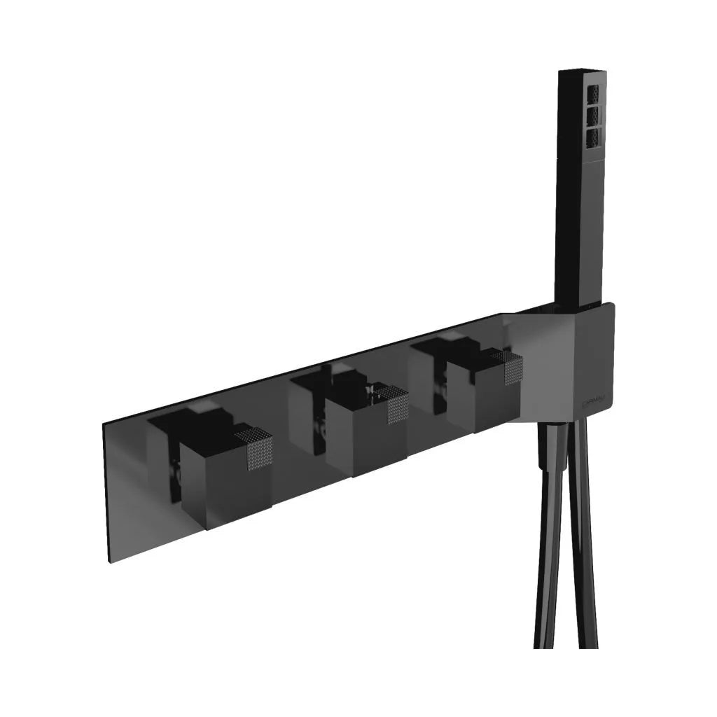 AQUADESIGN OCUBE SHOWER VALVE WITH HAND SHOWER AND 16" RAIN HEAD