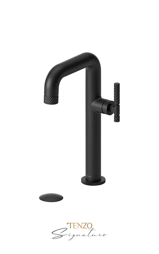 Tenzo BELLACIO-C10H Tall Single Hole Lavatory Faucet With Drain