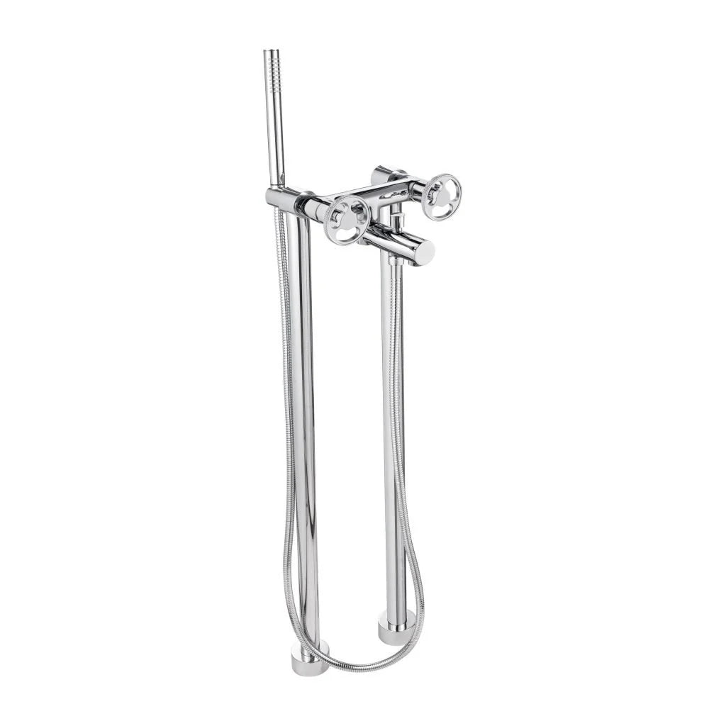 AQUADESIGN Twist Floor Mount Tub Filler