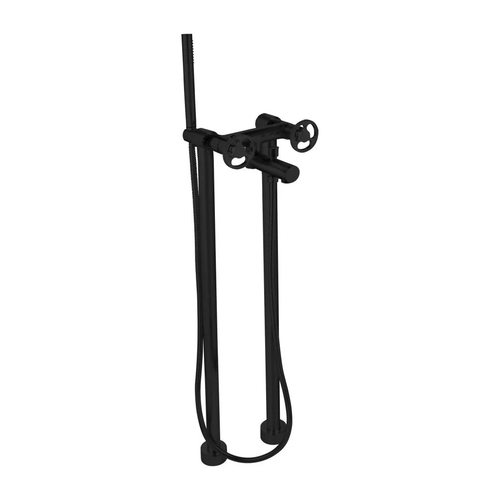 AQUADESIGN Twist Floor Mount Tub Filler