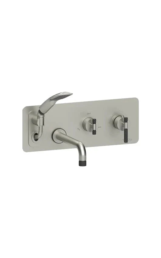 Tenzo BELLACIO-C Wall Mount Tub Filler With Retractable Hose