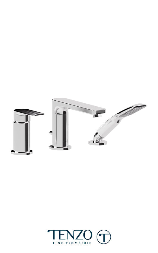 Tenzo Deck Mount 3 Pcs Tub Filler Delano