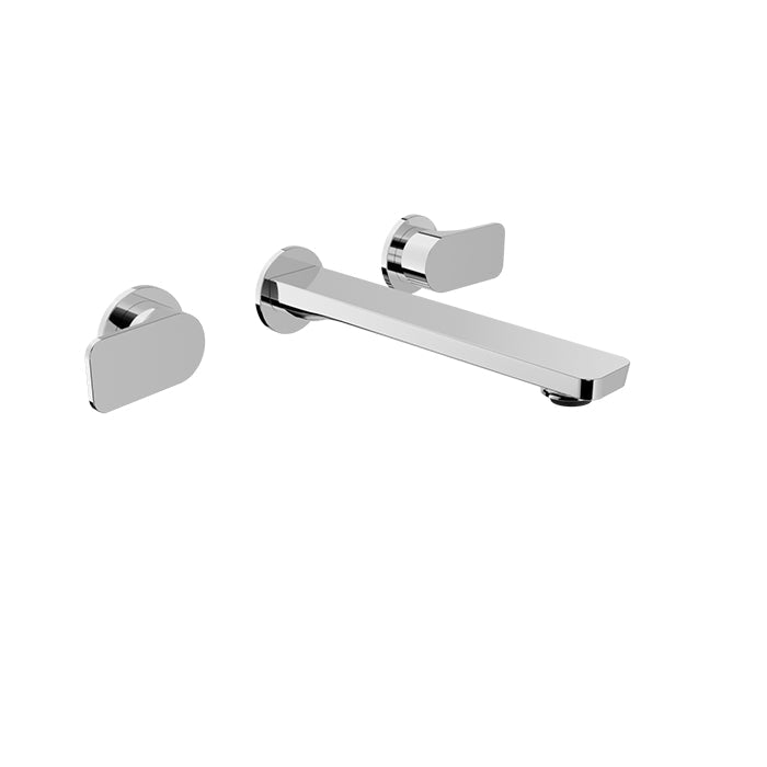 BARIL PETITE TWO HANDLES WALL-MOUNTED LAVATORY FAUCET, DRAIN NOT INCLUDED