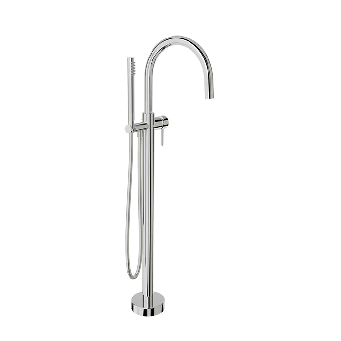 BARIL ZIP FLOOR-MOUNTED TUB FILLER WITH HAND SHOWER