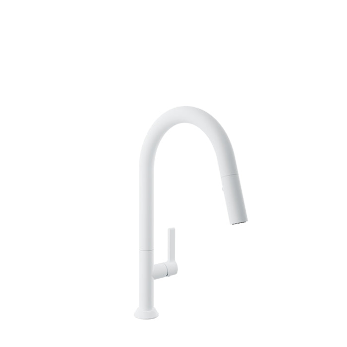 BARIL ARTE HIGH SINGLE-HOLE KITCHEN FAUCET WITH 2-FUNCTION PULL-DOWN SPRAY