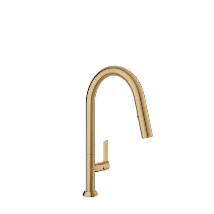 BARIL ARTE HIGH SINGLE-HOLE KITCHEN FAUCET WITH 2-FUNCTION PULL-DOWN SPRAY