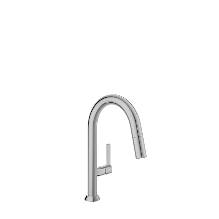 BARIL ARTE Single-hole bar / prep kitchen faucet with 2-function pull-down spray