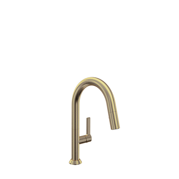 BARIL ARTE Single-hole bar / prep kitchen faucet with 2-function pull-down spray