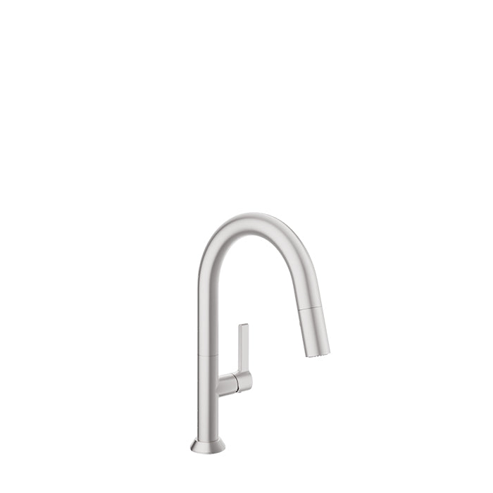 BARIL ARTE Single-hole bar / prep kitchen faucet with 2-function pull-down spray