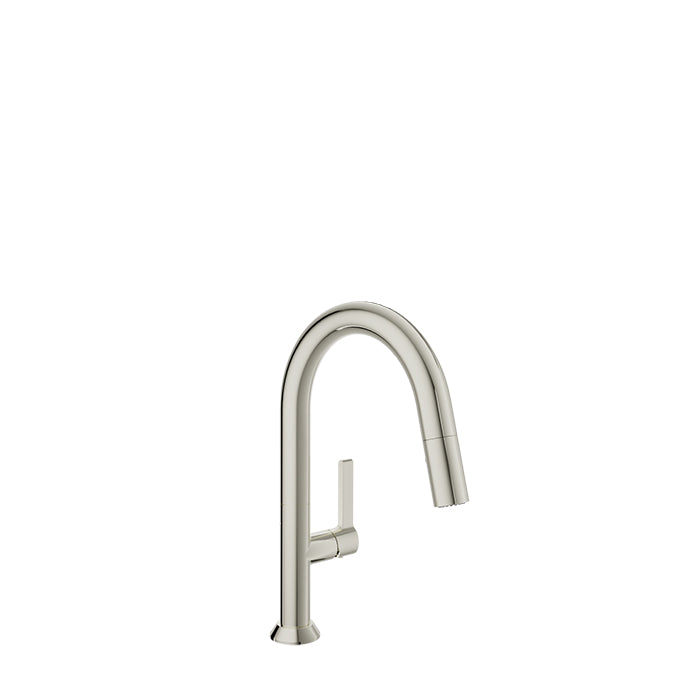 BARIL ARTE Single-hole bar / prep kitchen faucet with 2-function pull-down spray