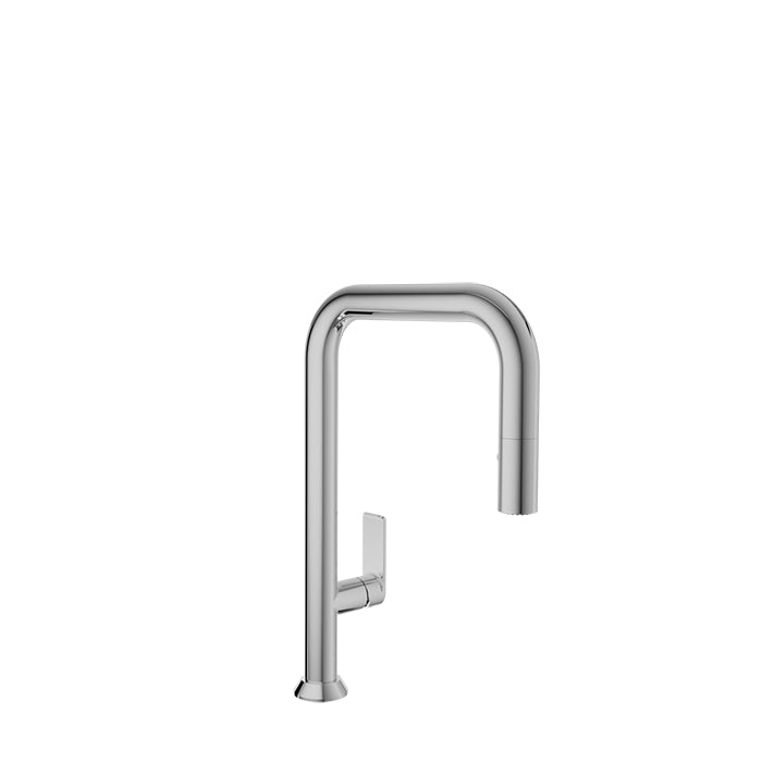 BARIL TUBE Single Hole Kitchen Faucet With 2-Function Pull-Down Spray