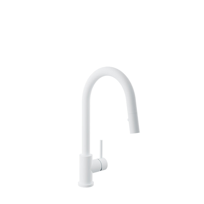 BARIL UNICK Modern single-hole kitchen faucet with single lever and 2-function pull-down spray