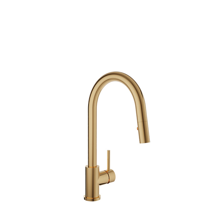 BARIL UNICK Modern single-hole kitchen faucet with single lever and 2-function pull-down spray