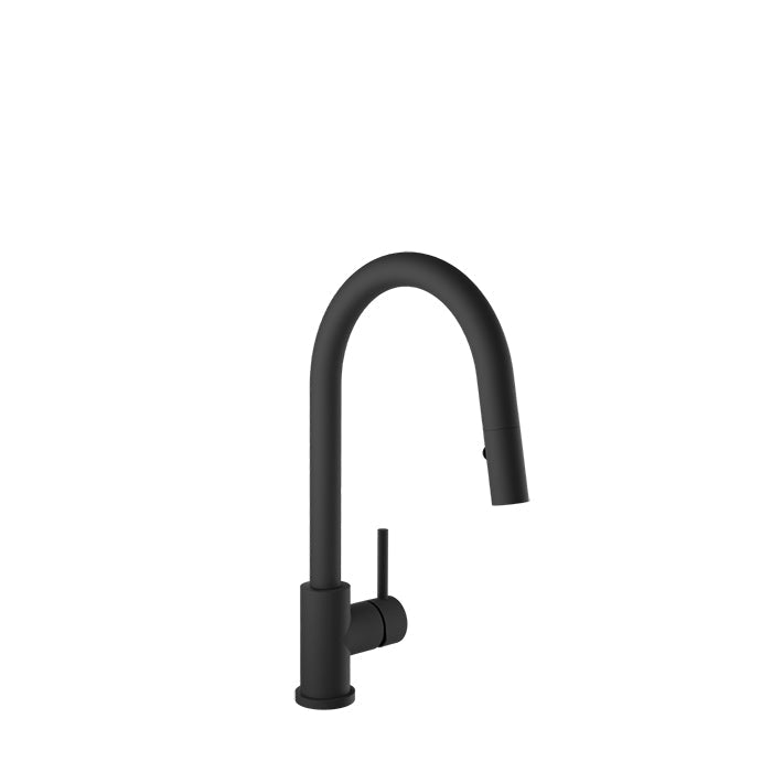 BARIL UNICK Modern single-hole kitchen faucet with single lever and 2-function pull-down spray