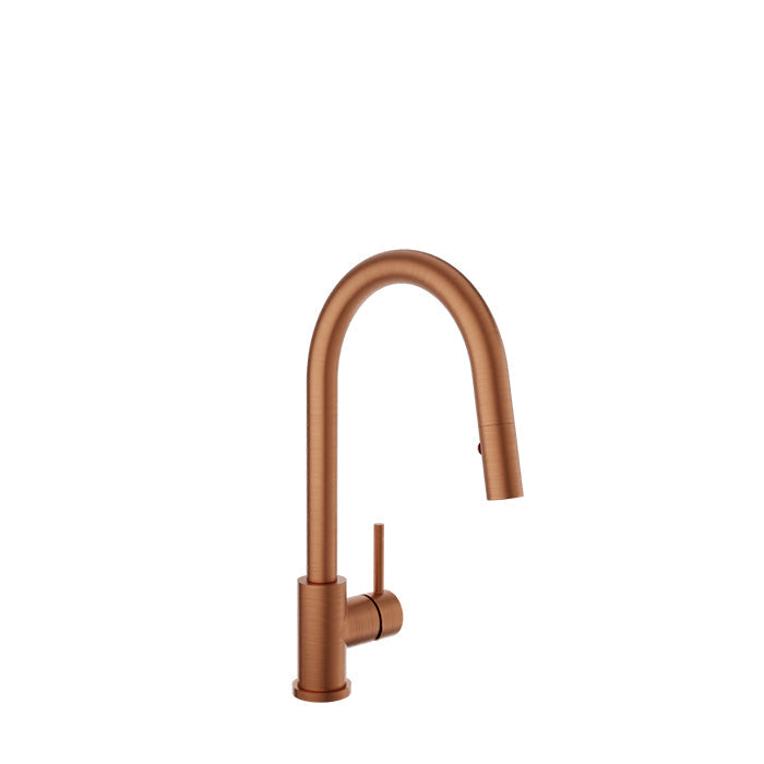 BARIL UNICK Modern single-hole kitchen faucet with single lever and 2-function pull-down spray
