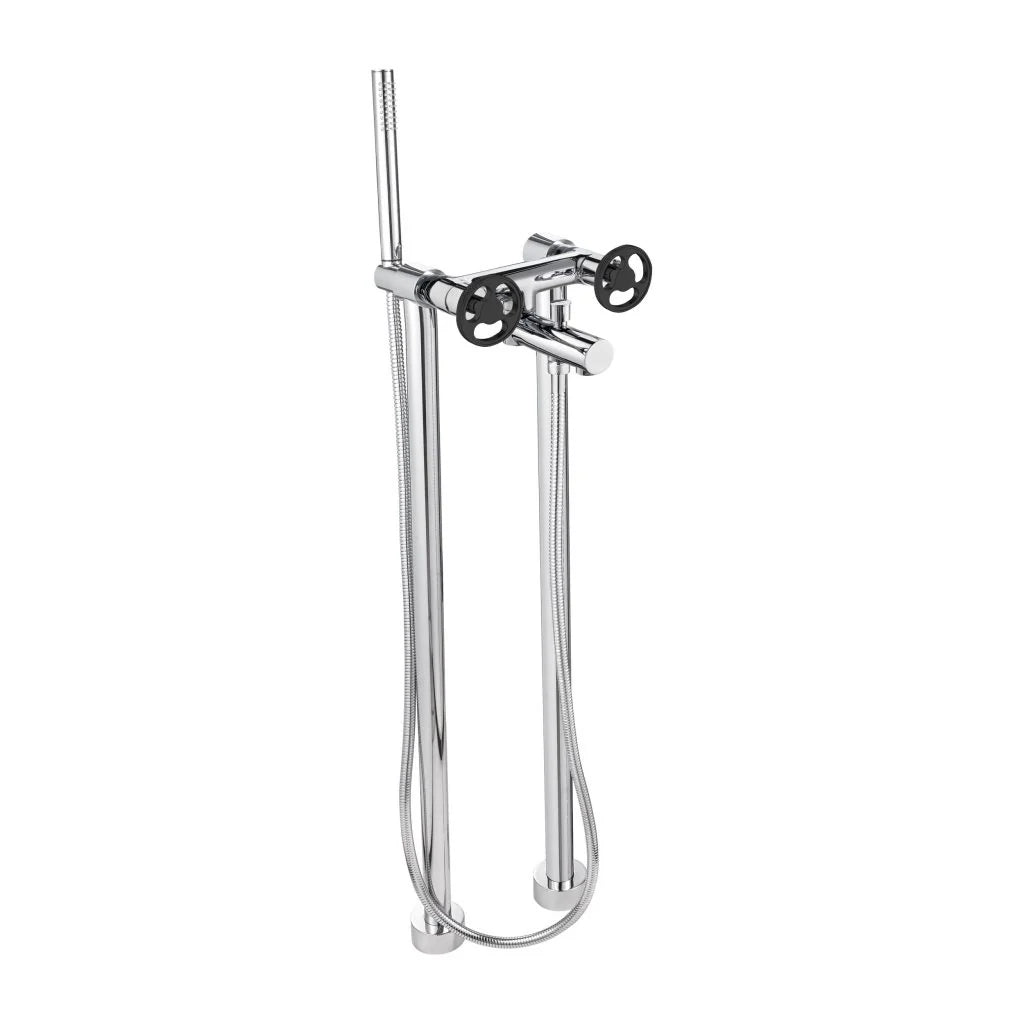 AQUADESIGN Twist Floor Mount Tub Filler