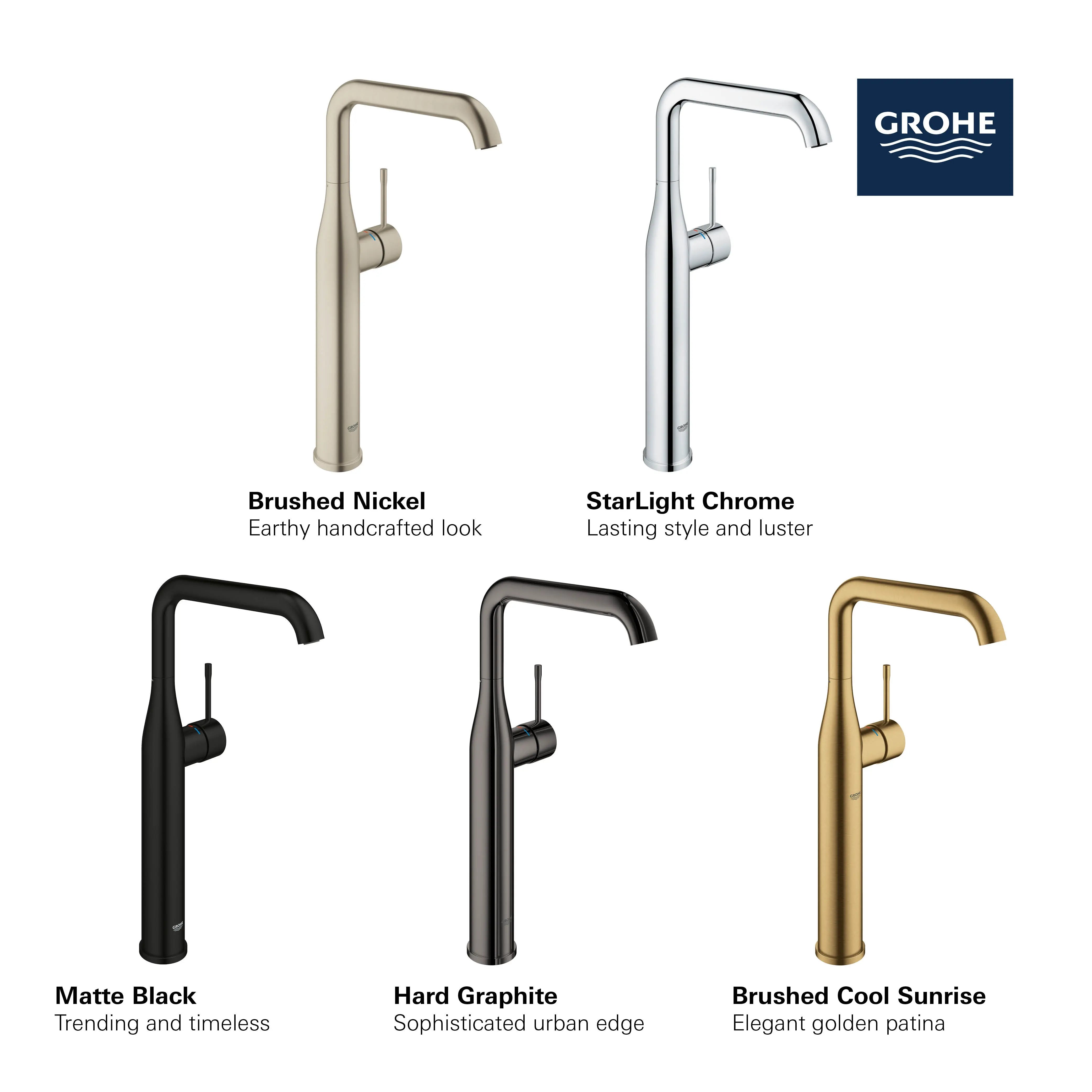 Grohe ESSENCE NEW OHM BASIN U-SP SMOOTH B. US  Brushed Cool Sunrise 23538GNA - Plumbing Market