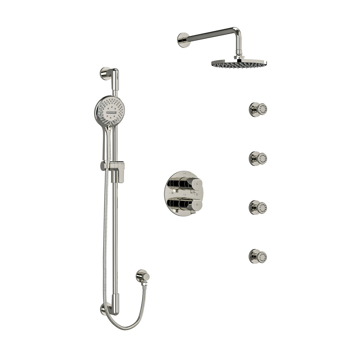 Riobel Parabola Type T/P balance double coaxial shower system