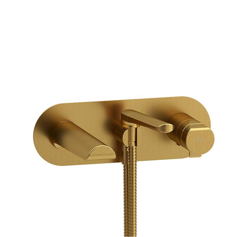 Riobel parabola Wall-mount Type T/P coaxial tub filler with hand shower