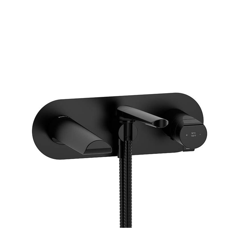 Riobel parabola Wall-mount Type T/P coaxial tub filler with hand shower