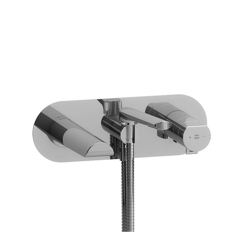 Riobel parabola Wall-mount Type T/P coaxial tub filler with hand shower