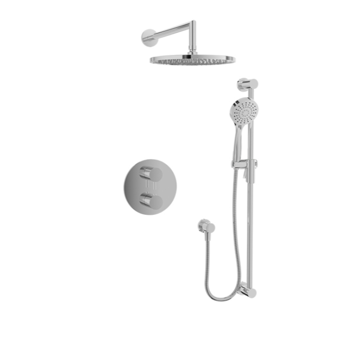 BARIL ZIP COMPLETE THERMOSTATIC PRESSURE BALANCED SHOWER KIT (2-WAY)
