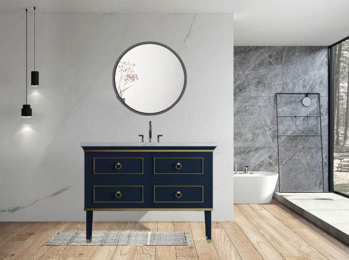 Star 48 inch Floor Mount Single Sink Vanity