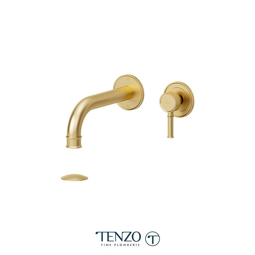 Tenzo Wall Mount Lavatory Faucet Alyss With (Overflow) Drain