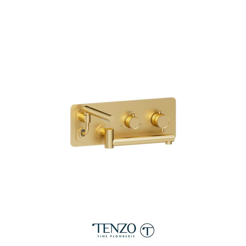 Tenzo Wall Mount Tub Faucet With Swivel Spout Alyss