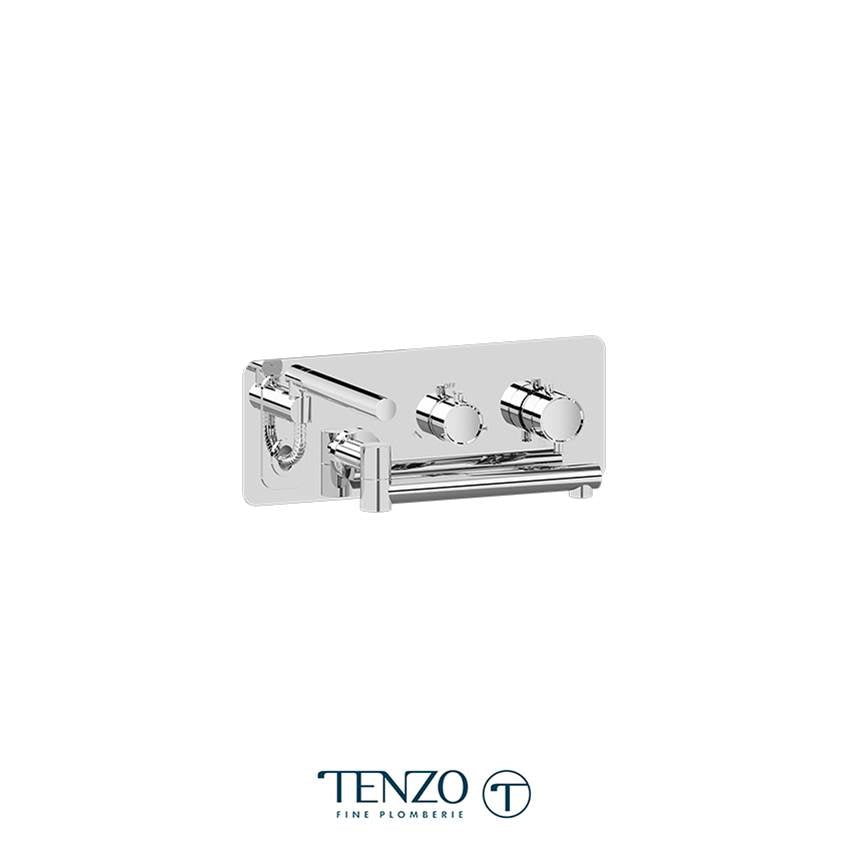Tenzo Wall Mount Tub Faucet With Swivel Spout Alyss
