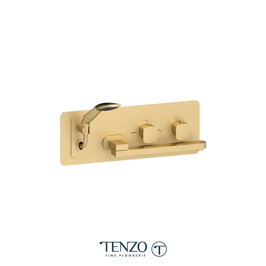 Tenzo Wall Mount Tub Faucet With Swivel Spout Delano