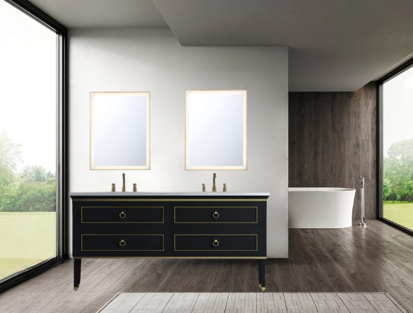 Star 72 inch Floor Mount Double Sink Vanity