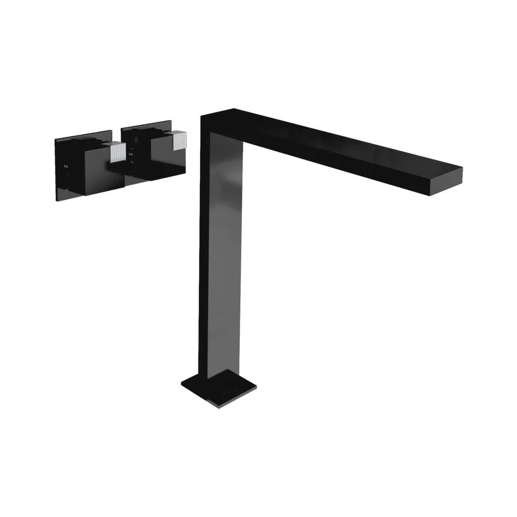 NEW R AQUADESIGN OCUBE WALL-MOUNTED HIGH CONTROLS LAV FAUCET