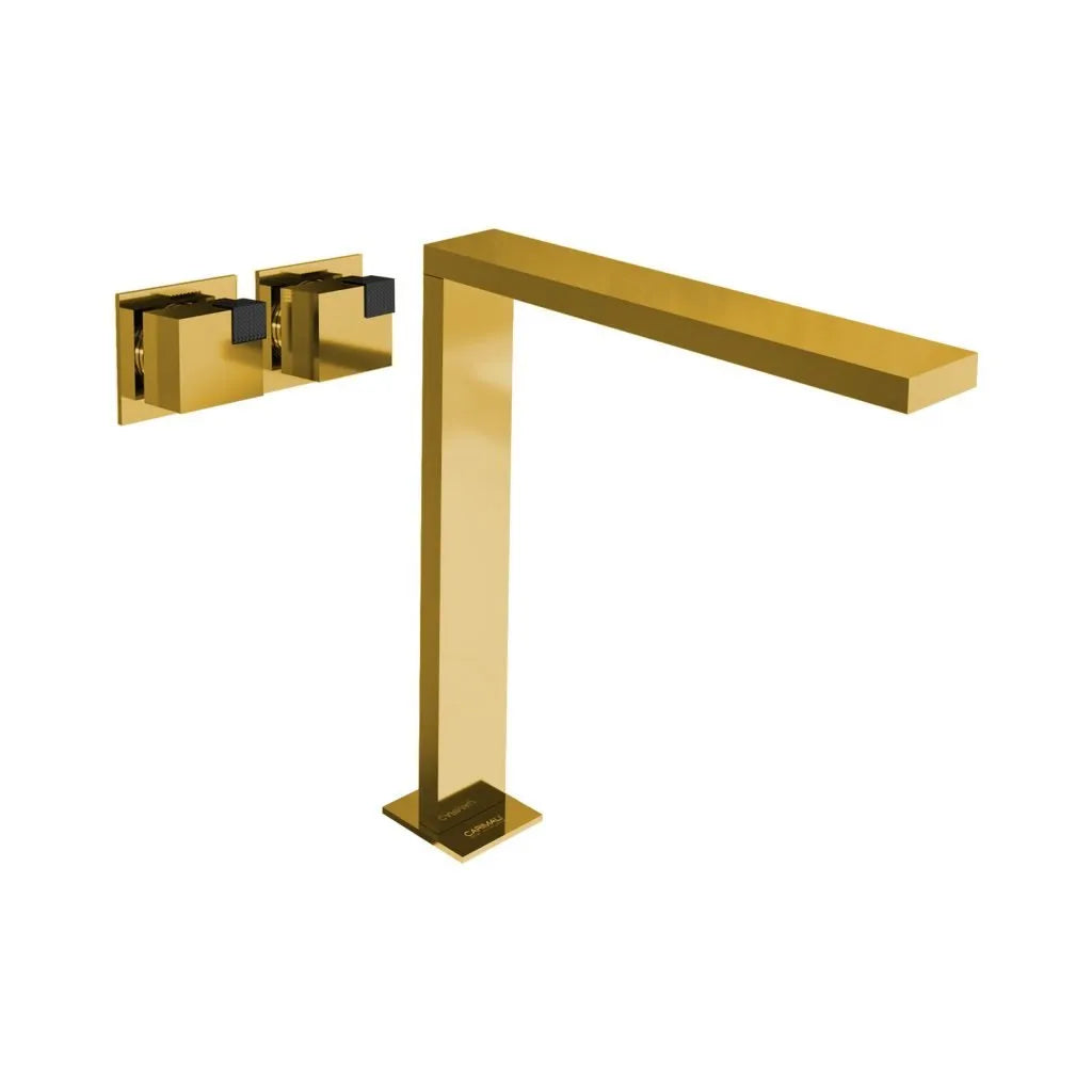NEW R AQUADESIGN OCUBE WALL-MOUNTED HIGH CONTROLS LAV FAUCET