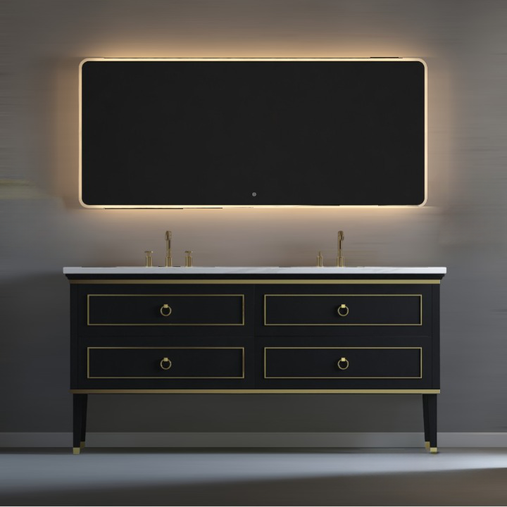 Star 60 inch  Floor Mount Double Sink Vanity