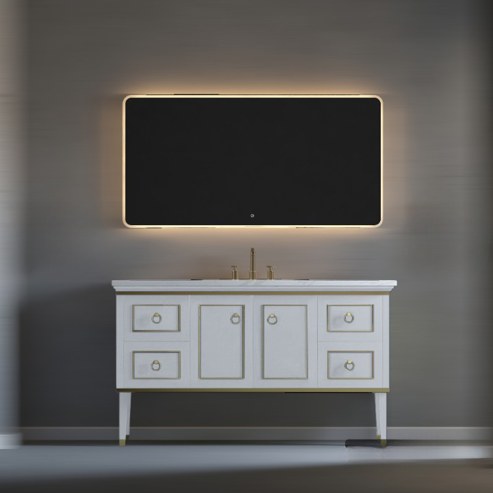 Star 60 inch Floor Mount Single Vessel Sink Vanity