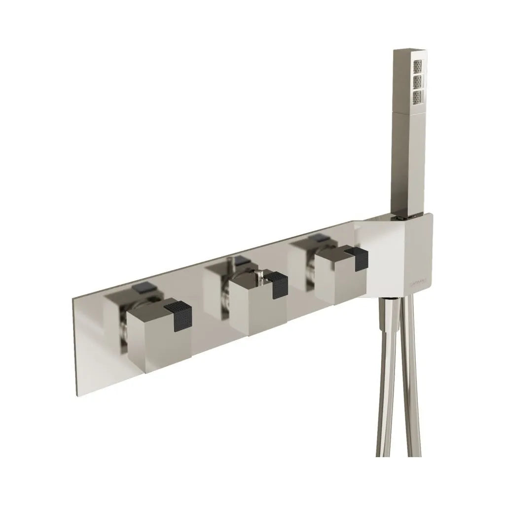 AQUADESIGN OCUBE SHOWER VALVE WITH HAND SHOWER AND 16" RAIN HEAD