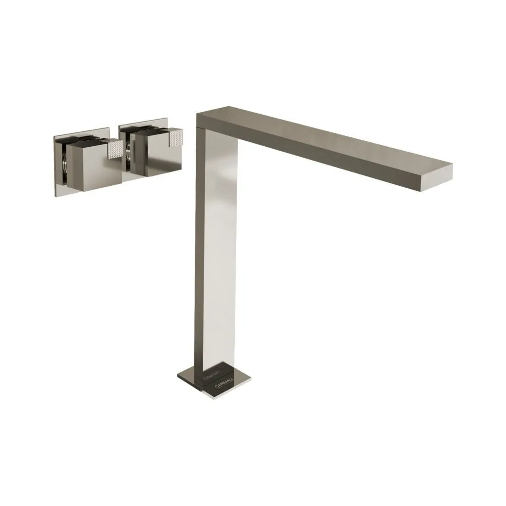 NEW R AQUADESIGN OCUBE WALL-MOUNTED HIGH CONTROLS LAV FAUCET