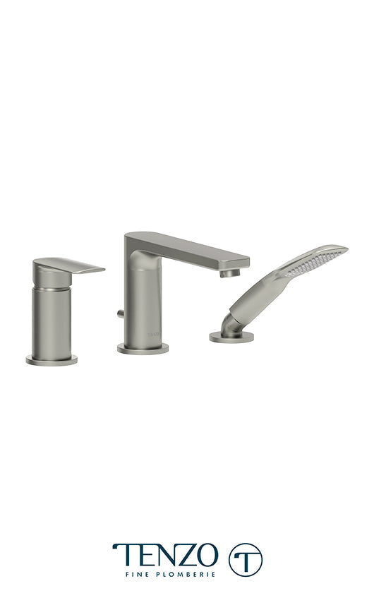 Tenzo Deck Mount 3 Pcs Tub Filler Delano