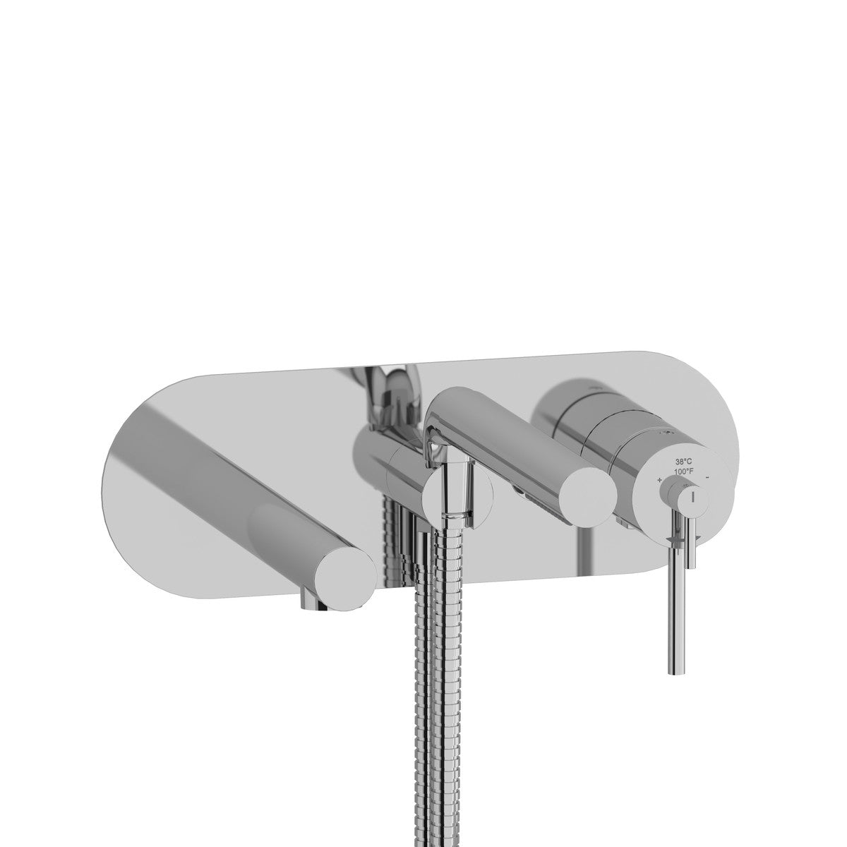 Riobel GS Wall-mount Type TP coaxial tub filler with hand shower