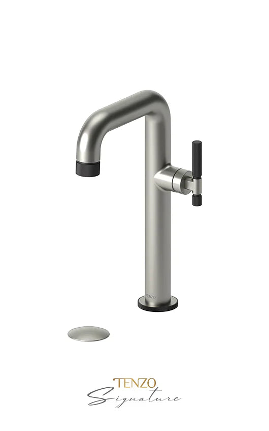 Tenzo BELLACIO-F10H Tall Single Hole Lavatory Faucet With Drain