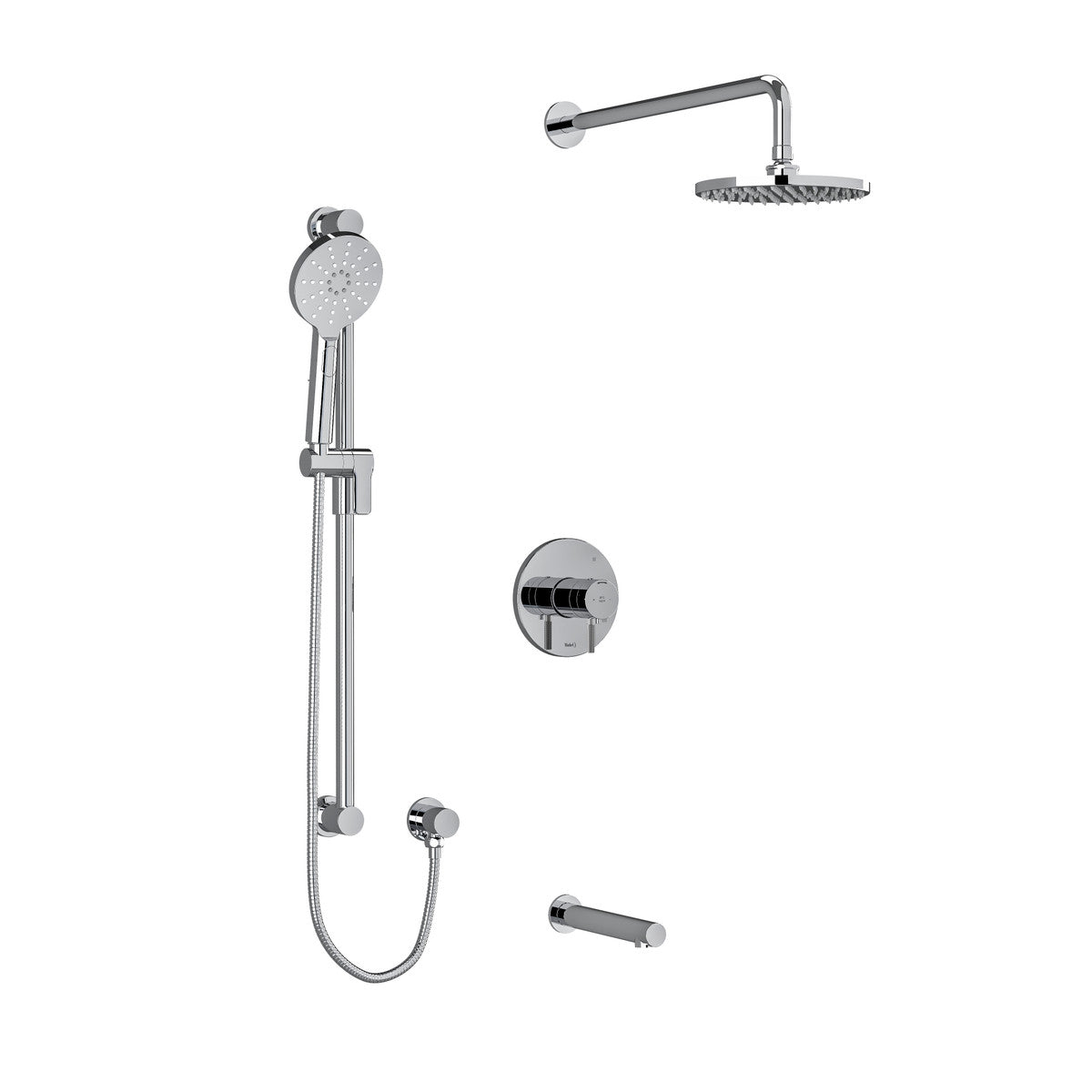 Riobel Riu Type T/P 1/2'' coaxial 3-way system shower