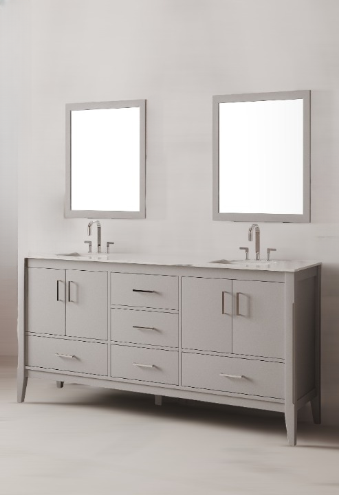 Essence 60 inch  Floor Mount Double Sink Vanity