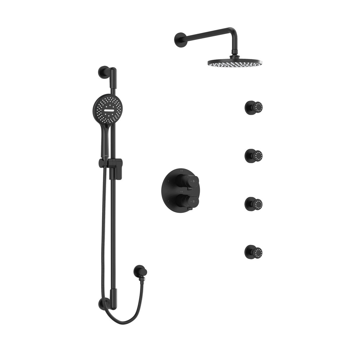 Riobel Parabola Type T/P balance double coaxial shower system
