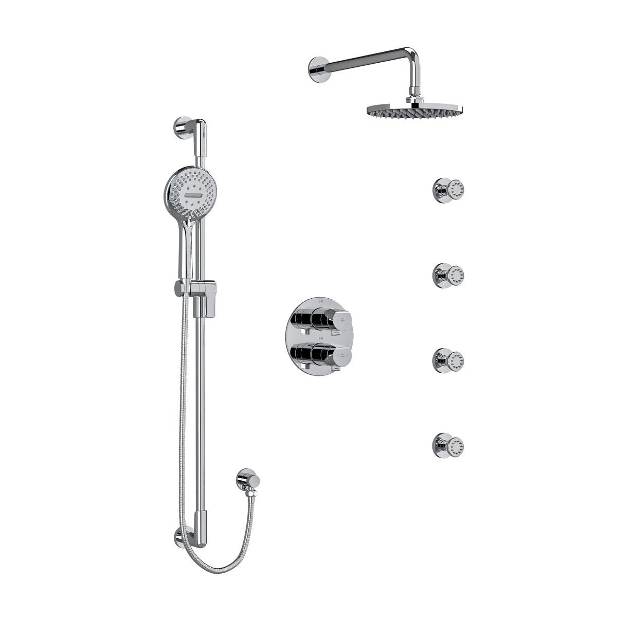 Riobel Parabola Type T/P balance double coaxial shower system