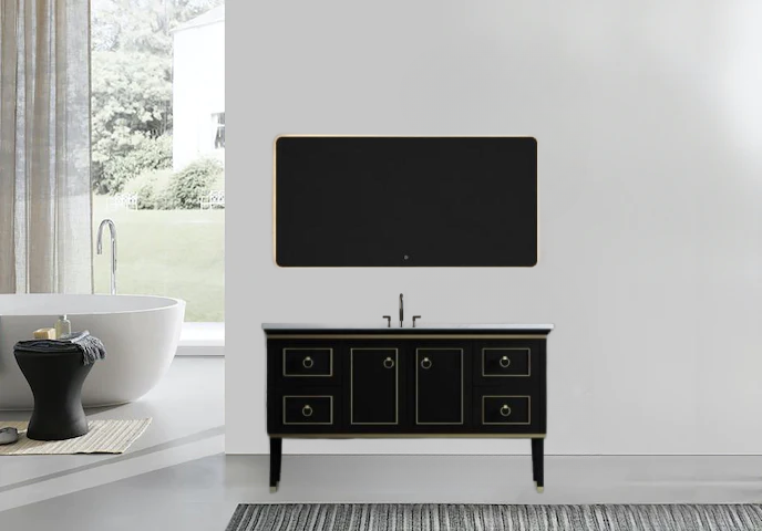 Star 60 inch Floor Mount Single Vessel Sink Vanity
