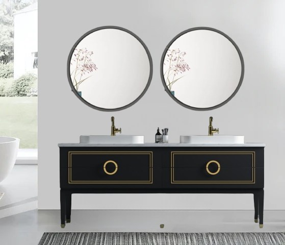 Sarah 72 inch Floor Mount Double Vessel Sink Vanity