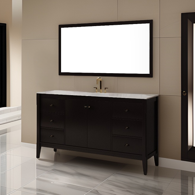 Essence 60 inch  Floor Mount Single Sink Vanity