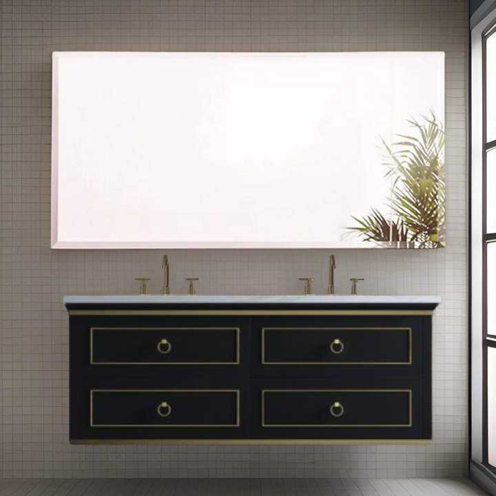Star 60 inch Wall Mount Double Sink Vanity